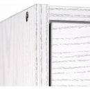 Scarpiera 3 Ante a Ribalta Doppio Ripiano 63x115x24 cm in legno rovere sbiancato