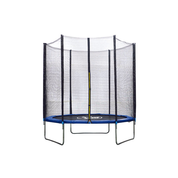 Trampolino Tappeto Elastico Ø183x200 cm in Acciaio con Rete di Protezione Nero e Blu sconto