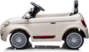 Macchina Elettrica per Bambini Licenza Fiat 500 12V con Telecomando Bianco