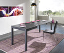 Tavolo Allungabile 130/210x80x76 cm in Legno Top in Melaminico Grigio Scuro