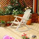 Sedia a Dondolo da Giardino in Legno 66x96x98 cm  Vermont