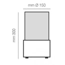 Camino a Bioetanolo da Tavolo Ø15x 30 cm Karlsen Sorrento Rosso