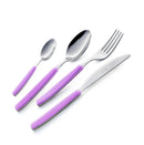 Servizio Set di Posate 24 pezzi in Acciaio Inox Eme Cromo Violetto 25