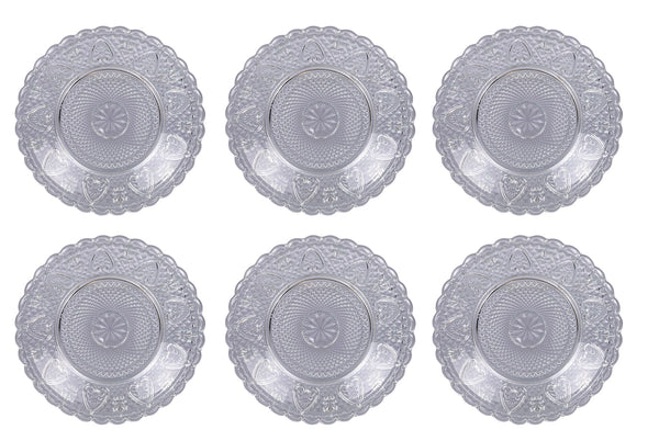 acquista Set 6 Piatti Fondi in Vetro Villa d'Este Home Tivoli Le Sacre Coeur