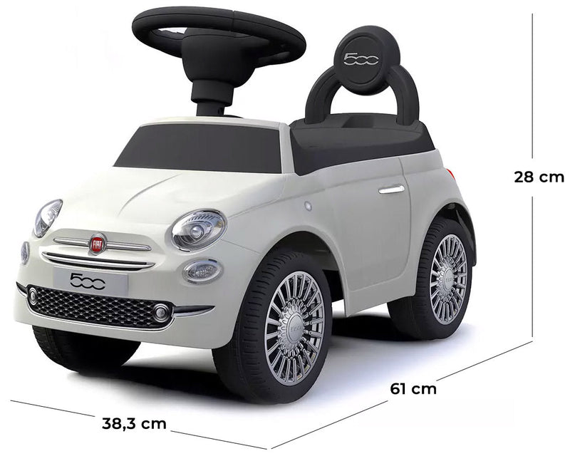 Macchina Cavalcabile per Bambini con Licenza Fiat 500 Baby Bianca