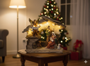 Natività Decorativa con Capanna 20h cm con Luci