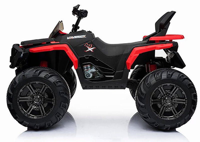 Quad Elettrico per Bambini 12V Mega Quad Rosso