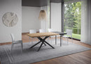 Tavolo Allungabile 140/240x90 cm Vindral Rovere Scortecciato Gambe Antracite      