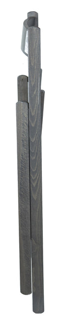 Set 4 Sedie Pieghevole 47,5x42,5x45/79 cm in Legno di Faggio FSC Grigia