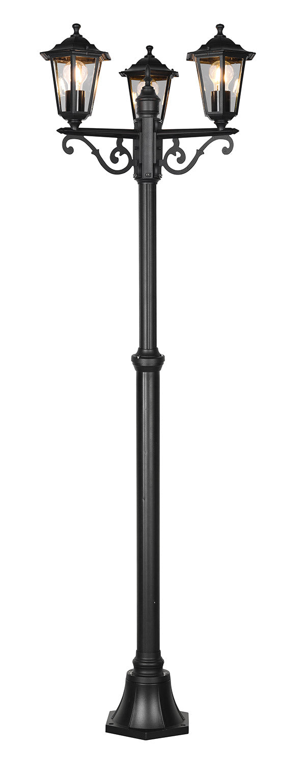 Lampione da Esterno Attacco E27 in Alluminio Nero Opaco sconto