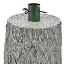 Base Supporto per Albero di Natale a Tronco 33x27x41 cm Universale con 3 Ganci in Resina Bianco      
