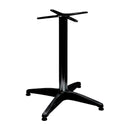 Base per Tavolo da Giardino 60x60x70 con Piede a 4 Razze in Alluminio Antracite