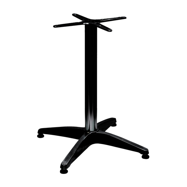 sconto Untergestell für Gartentisch 60x60x70 mit 4-Stern-Fußkreuz in Anthrazit-Aluminium