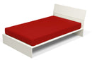 Lenzuolo Sotto con Angoli ed Elastico Tinta Unita Rosso Varie Misure
