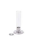 Lampada a Bioetanolo da Tavolo Ø9x40,5 cm in Acciaio Inossidabile Silver