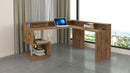 Scrivania Angolare a Giorno 182x160x60x92,5h cm Esse Rovere Wotan  