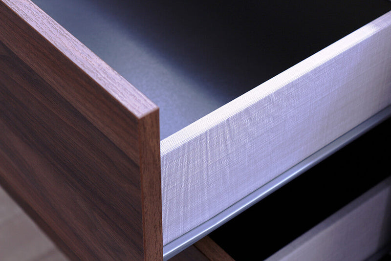 Madia Mobile da Salotto 3 Porte 3 Cassetti 82x207x50cm TFT  Palma Noce