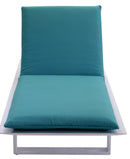 Lettino da Giardino in Alluminio Charlotte Bianco