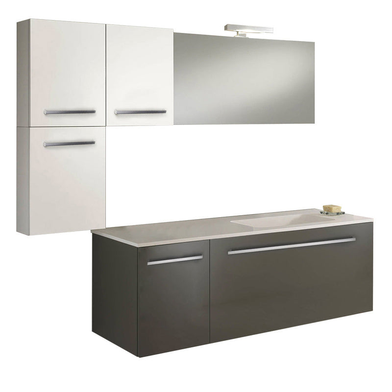 Mobile da Bagno sospeso Samoa 09 Laccato Grigio TFT