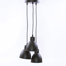 Lampadario a 3 Luci Ø25 in Metallo Verde Militare