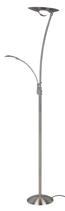 Piantana da Interno a LED in Metallo Nichel Satinato 