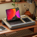 Supporto per PC Portatile Laptop da 15.6"" Slot per Tablet e Smartphone e Tappetino Mouse Rovere   