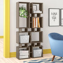 Libreria bifacciale 79x166,5 cm Rail tortora