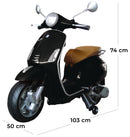 Piaggio Vespa Primavera Elettrica 12V per Bambini Nera