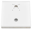 Base Portaciottolo per Fontane 40x40x8 cm in Metallo con Base in Cemento Belfer 42/BSE/10 Bianco