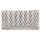 Set 3 Vassoi 24,5x12,6x2 cm  in Ceramica VdE Tivoli 1996 Charleston Bianco e Oro