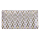 Set 3 Vassoi 24,5x12,6x2 cm  in Ceramica VdE Tivoli 1996 Charleston Bianco e Oro