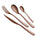 24-teiliges Besteckset aus 18/10 PVD-Stahl Eme Etoile Chocolate