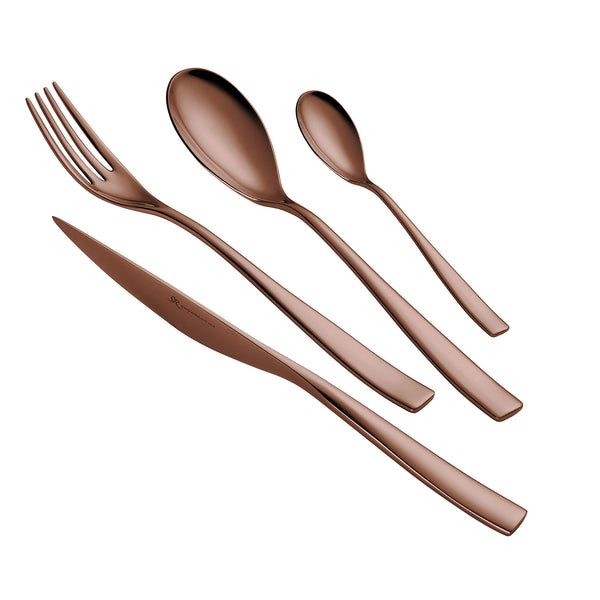 prezzo 24-teiliges Besteckset aus 18/10 PVD-Stahl Eme Etoile Chocolate