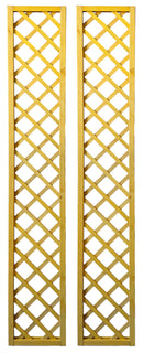 Set 2 Pannelli Grigliati per Rampicanti 30x180 cm in Legno Naturale