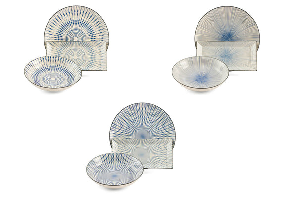 online Villa d'Este Skiathos Tafelservice aus Steinzeug 18-teilig