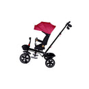 Passeggino Triciclo con Sedile Girevole 65x47x110 cm con Cappotta e Cestini Fucsia  