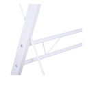 Scrivania da Ufficio Grande ad Angolo in Acciaio e MDF 130x130x73.5 cm  Bianca