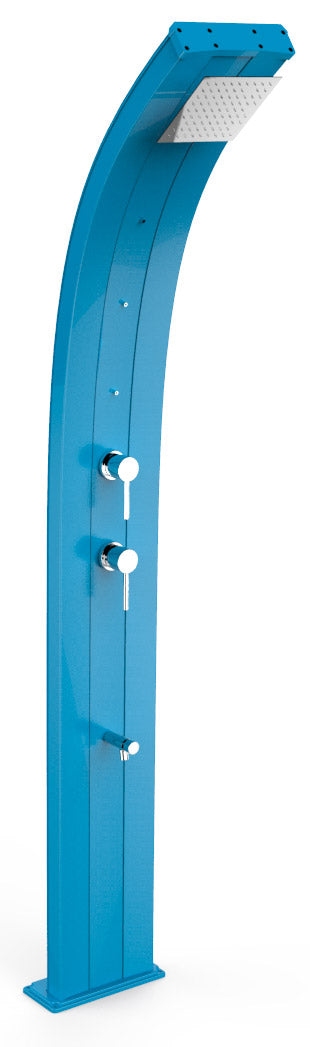 sconto Doccia Solare da Giardino 40L Miscelatore Nebulizzatore e Lavapiedi Arkema Dada Blu
