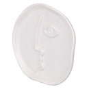Vaso a Forma di Viso Tondo Ø18x18 cm 200 ml in Ceramica VdE Tivoli 1996 Vis a Vis