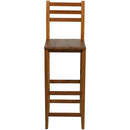Set 2 Sgabelli in Legno di Acacia 42x36x110 cm 