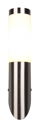 Applique da Esterno Attacco E27 in Acciaio  Nichel Satinato 