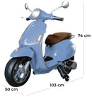 Piaggio Vespa Primavera Elettrica 12V per Bambini Celeste