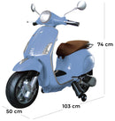 Piaggio Vespa Primavera Elettrica 12V per Bambini Celeste