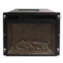 Camino Elettrico da Pavimento Effetto Fiamma 179x48x85 cm 900W/1800W in Legno Noce