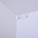 Cassettiera per Archiviazione con 4 Cassetti in Legno Bianco 50x40x116,5 cm 