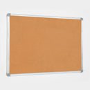 Lavagna con Fondo in Sughero 120x90 cm in Alluminio Silver