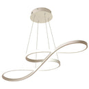 Lampadario a LED 70W Altezza Regolabile Bianco