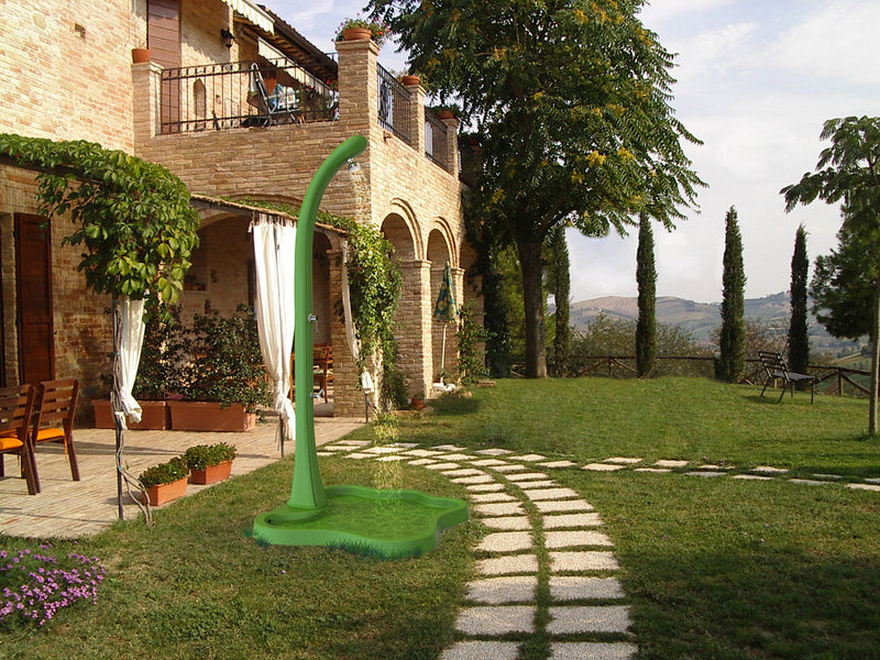 Piatto Doccia da Esterno Giardino in Polietilene HD Arkema Lake Blu Ocean