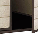 Casetta da Giardino Porta Attrezzi 185x152x226 cm con 2 Finestre in Resina Keter Manor 6x5 Beige