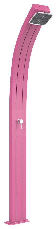 acquista Doccia Solare da Esterno Giardino 25L Miscelatore Arkema Spring Fuxia